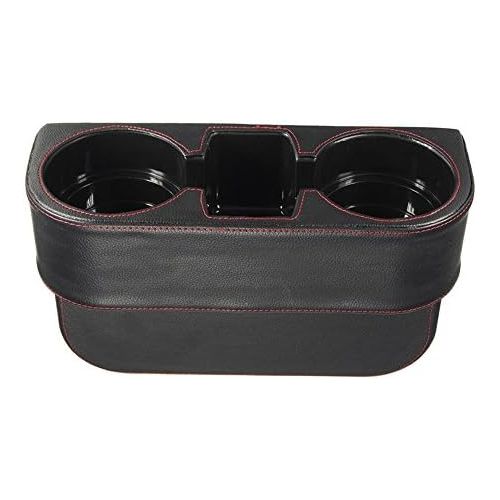  Iokone Coin Side Pocket Console Side Pocket Leather Cover Car Cup Holder Auto Front Seat Organizer Cell Mobile Phone Holder