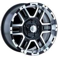 Ion Alloy 179 Black Wheel with Machined Face and Lip (18x9/6x135mm)
