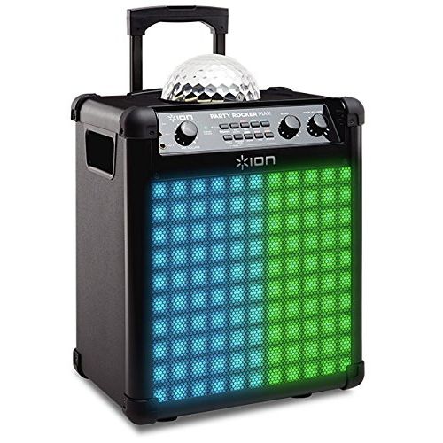  [아마존 핫딜]  [아마존핫딜]ION Audio Party Rocker Max - Akkubetriebenes 100W Bluetooth Party-Lautsprechersystem und Karaoke Center mit Partylichtkuppel, LED-Gitter und Mikrofon