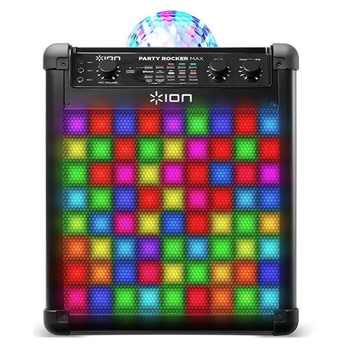  [아마존 핫딜]  [아마존핫딜]ION Audio Party Rocker Max - Akkubetriebenes 100W Bluetooth Party-Lautsprechersystem und Karaoke Center mit Partylichtkuppel, LED-Gitter und Mikrofon