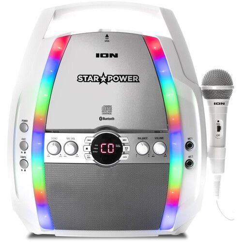  ION Audio Star Power Portable CD Karaoke System with Bluetooth