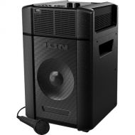 ION Audio Projector Plus Battery-Powered Indoor/Outdoor LED Projector with Full-Range Sound System and Microphone