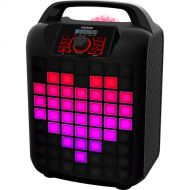 ION Audio Party Rocker Max Portable Bluetooth Speaker with Light Show and Microphone (Black)