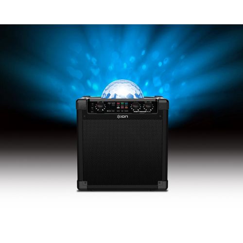  ION Audio Party Rocker Plus | Portable Bluetooth Party Speaker System & Karaoke Machine with Built-In Rechargeable Battery, App-Controlled Party Light Display & Microphone