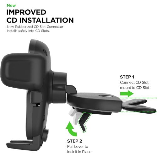  [아마존베스트]iOttie Easy One Touch 5 CD Slot Car Mount Phone Holder for iPhone, Samsung, Moto, Huawei, Nokia, LG, Smartphones