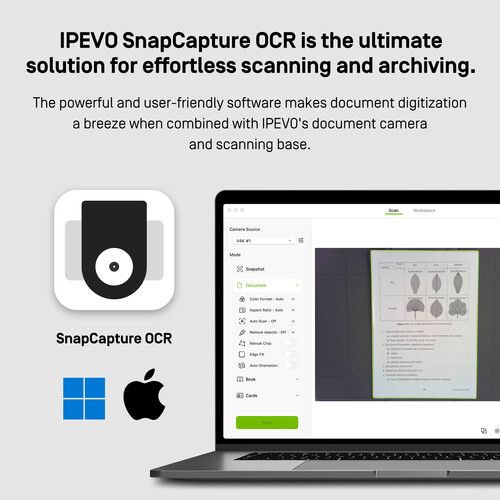 IPEVO Document Scanner Upgrade Kit (Mat, US)