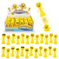 IPIDIPI TOYS Jumping Emoji Popper Spring Launchers Toys - Cute Bouncy Party Favors for Kids - Unique Stress Relief Squishy Mini Toys - Party Supplies and Goodie Bag Fillers - 24 Figurines in a