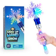 IPIDIPI TOYS Light Up Snowflake Spinning Wand for Kids in Gift Box, Rotating LED Toy for Girls and Boys, Magic Princess Sensory Toys, Suitable for Autistic Children, Best Snow Pretend Play Birt