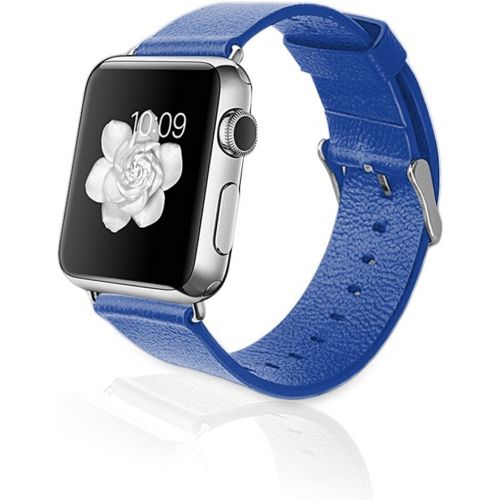  IPM iPM Genuine Leather Replacement Band for 42mm Apple Watch - Blue