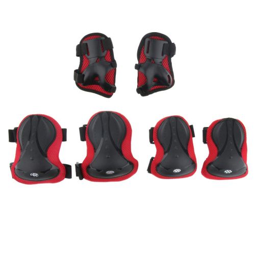  IPOTCH 6pcs Erwachsene Knieschuetzer Set fuer Inline Skates Skateboarding Radfahren