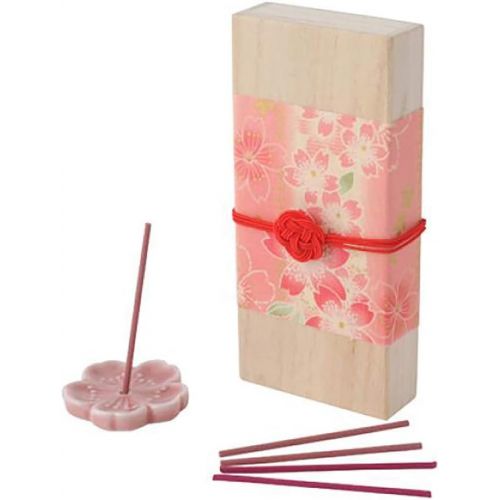  인센스스틱 IPPINKA Cherry Blossom Incense and Incense Stick Holder Set, Made in Japan, Incense and Incense Stick Holder Gift Pack