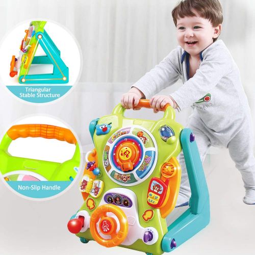  IPlay, iLearn iPlay, iLearn Baby Sit to Stand Walkers Toys, Kids Activity Center, Toddlers Musical Fun Table, Lights n Sounds, Learning, Birthday Gift for 6, 9, 12, 18 Month, 1, 2 Year Olds, Inf