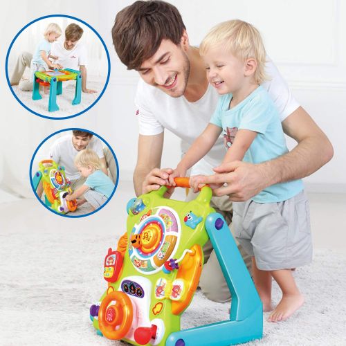  IPlay, iLearn iPlay, iLearn Baby Sit to Stand Walkers Toys, Kids Activity Center, Toddlers Musical Fun Table, Lights n Sounds, Learning, Birthday Gift for 6, 9, 12, 18 Month, 1, 2 Year Olds, Inf