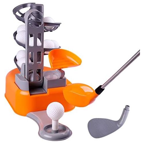  [아마존베스트]IPlay, iPlay, iLearn Golf Toys Set, Golf Ball Game, Sports Gaming Clubs, Learning, Active, Early Educational, Outdoors Exercise Toy for 3, 4, 5, 6, 7 Year Olds Kids, Toddlers, Boys, Girls