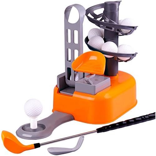  [아마존베스트]IPlay, iPlay, iLearn Golf Toys Set, Golf Ball Game, Sports Gaming Clubs, Learning, Active, Early Educational, Outdoors Exercise Toy for 3, 4, 5, 6, 7 Year Olds Kids, Toddlers, Boys, Girls