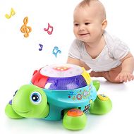 IPlay, iLearn Musical Turtle Toy, English & Spanish Learning, Electronic Toys W/ Lights and Sounds, Early Educational Development Gift 6 7 8 9 10 11 12 Months, 1, 2 Year Olds Baby Infants Toddle