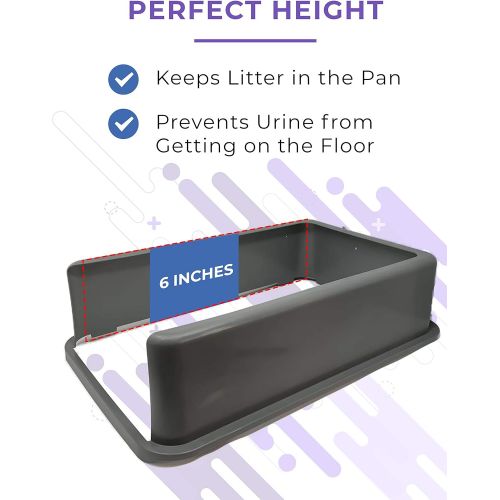  [아마존 핫딜]  [아마존핫딜]IPrimio iPrimio Ultimate Stainless Steel Cat XL Litter Box - Never Absorbs Odor, Stains, or Rusts - No Residue Build Up - Easy Cleaning Litterbox Designed by Cat Owners (1 Pan)