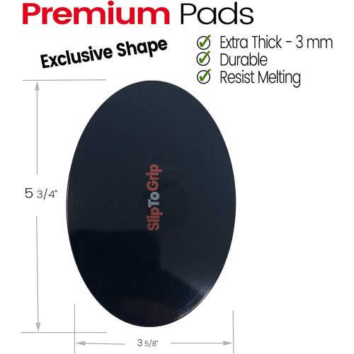  [아마존베스트]IPrimio SlipToGrip Premium Cell Pads Twin Pack - Two Universal Cell Pads. Sticky Anti-Slip Gel Pads - Holds Cell Phones, Sunglasses, Coins, Golf Cart, Boating, Speakers.