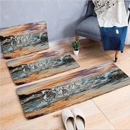 IPrint 3 Piece Non-Slip Doormat 3D Print for Door mat Living Room Kitchen Absorbent Kitchen mat,Horses in The Water with Fantastic Surreal,15.7x23.6by19.7x31.5by23.6x59,Coffee Table Carpe