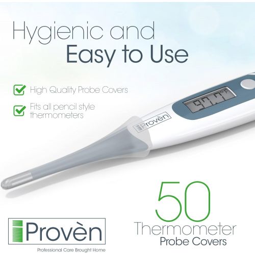  50 Stueck Sterile Fieberthermometer Schutzhuellen - iProven PC-111