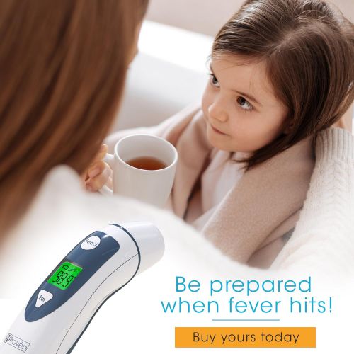  IProvoen Medical Digital Ear Thermometer with Temporal Forehead Function for Baby, Infant and Kids - Upgraded...