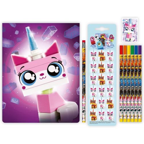  LEGO The Movie 2 Unikitty Sketchbook Stationery Set