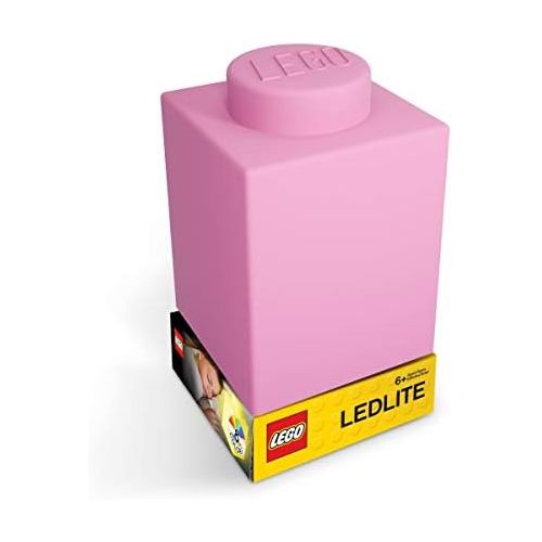  IQ Lego Classic 1x1 Silicone Brick NiteLite - Pink