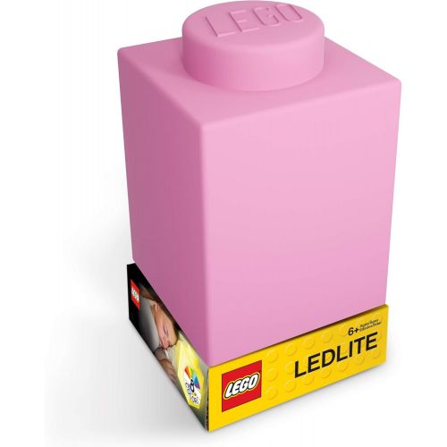  IQ Lego Classic 1x1 Silicone Brick NiteLite - Pink