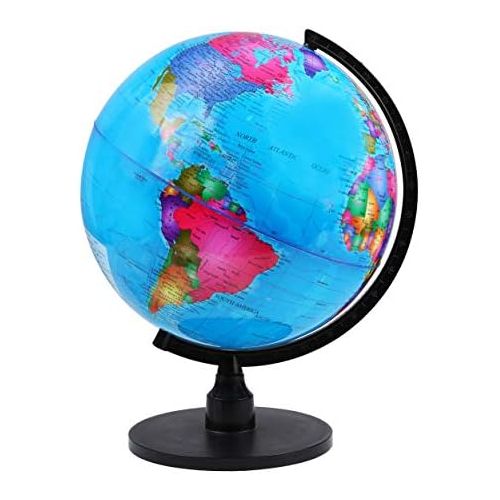  [아마존베스트]IQ Toys 13 Geogprahic Spinning World Globe with Stand, for Office Desks, Classrooms, Kids Geographic Learning