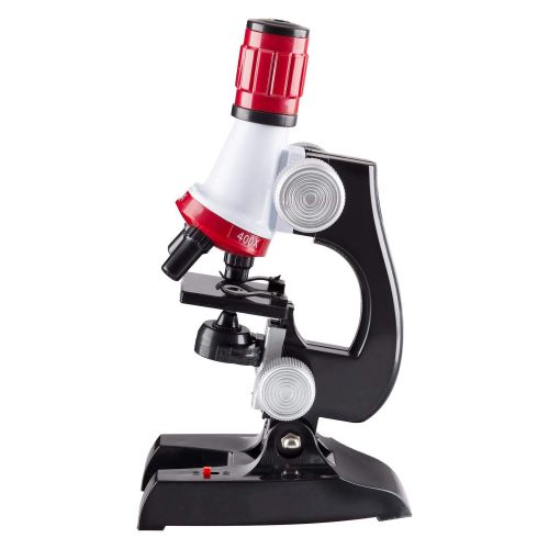  IQCREW 1200X Kids Microscope Toy Set with Slides Preparation Kit + Microscope Book