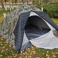 IREANJ Winter Tent Outdoor 3-4 Person Camouflage Cotton Tent Double Warm Thickening Tent Outdoor Camping Tent for Outdoor Fishing Tent