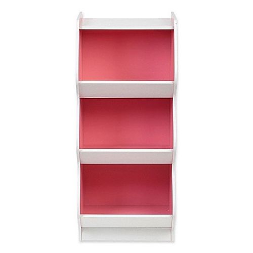  IRIS IRIS IRIS Childrens 3-Tier Scalloped Storage Shelf in White and Pink
