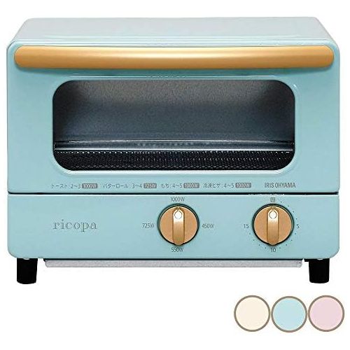  IRIS OHYAMA, Inc. IRIS OHYAMA Toaster Oven ricopa EOT-R1001-AA (Ash Blue)【Japan Domestic genuine products】