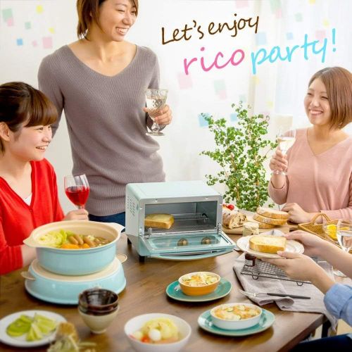  IRIS OHYAMA, Inc. IRIS OHYAMA Toaster Oven ricopa EOT-R1001-AA (Ash Blue)【Japan Domestic genuine products】