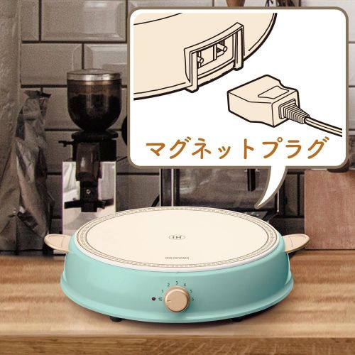  IRIS OHYAMA Party IH Cooking Heater ricopa IHL-R14-AA (Ash Blue)【Japan Domestic genuine products】