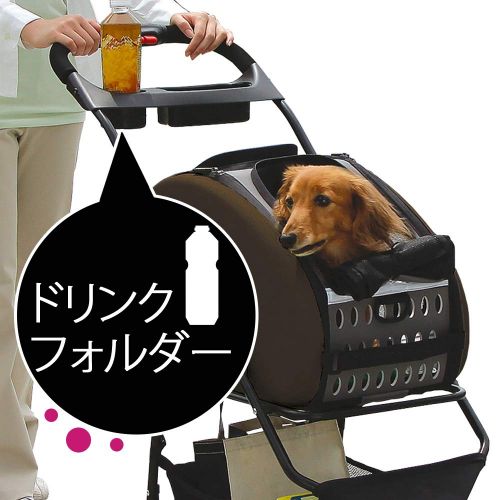  IRIS USA, Inc. Adjustable 4-Way Pet Stroller, Pet Carrier, FPC-920, Green