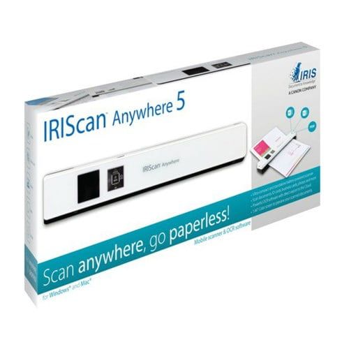  IRIS USA IRISCAN ANYWHERE 5 WHITE SHEETFED PORTABLE SCANNER