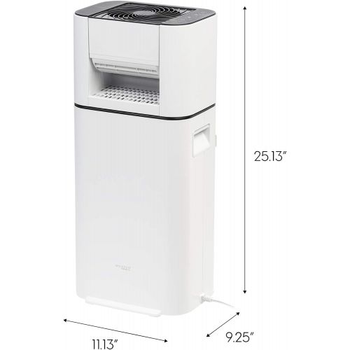  IRIS USA, Inc. DHM-DDC50 WOOZOO Dehumidifier with Circulator Fan, White