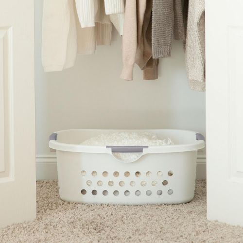  [아마존핫딜][아마존 핫딜] IRIS USA, Inc. HLB-1 Comfort Carry Laundry Basket, White, 3 Count