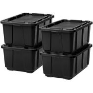 IRIS USA, Inc. IRIS USA UTB-27 IRIS 27 Gallon Utility Tough Tote, 4 Pack, 27 GAL, Black/Black, 4 Piece