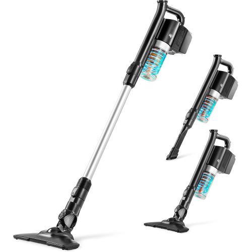  IRIS USA, Inc. IRIS USA?Cordless Stick Vacuum Cleaner with Replaceable Rechargeable Battery, Cyclone Suction Vacuum, Up to 35 Minute Run Time, Washable Filter, For Hard Floors & Low Rugs