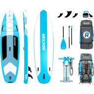 iROCKER Cruiser Inflatable Stand Up Paddle Board 106 Long 33 Wide 6 Thick SUP Package