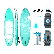 IROCKER iROCKER All-Around Inflatable Stand Up Paddle Board 10/11 Long 32 Wide 6 Thick SUP Package