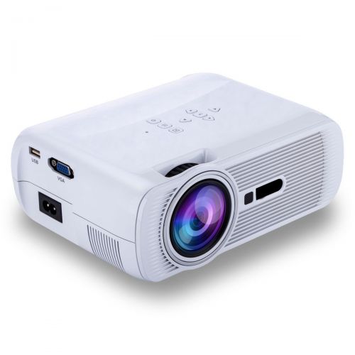  IRULU iRULU Portable Mini LED Projector, VGA USB SD AV HDMI for Home Cinema Theater, Child Games White