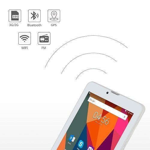  IRULU iRULU X67 Phablet Unlocked 3G2G,Quad Core 1.3 Ghz Android 7.0 Nougat Smartphone,1Gb16Gb Wi-Fi FM GPS Bluetooth Dual Camera, WCDMAGSM Phone Tablet, GMS Certified, Dual Sim Cards