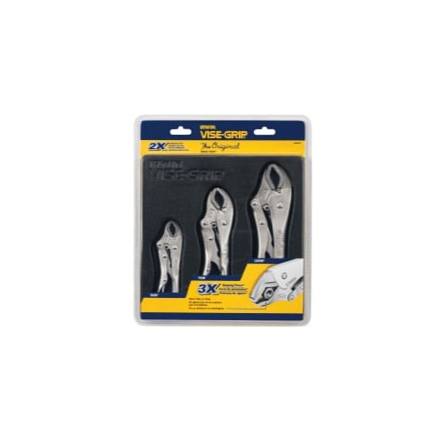  IRWIN TOOLS 3 PIECE LOCKING PLIERS SET (10CR, 7CR & 5CR)