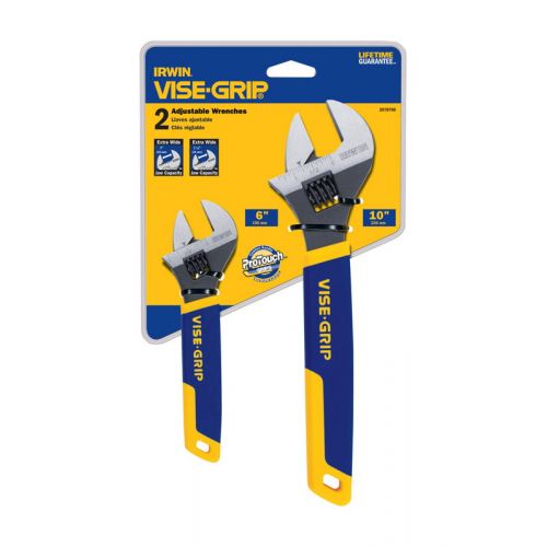  IRWIN TOOLS Irwin Adjustable Wrench Set 2 Piece (6 In., 10 In.)