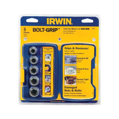  IRWIN TOOLS Irwin Industrial Tool 394001 5-Piece Bolt Extractor Set