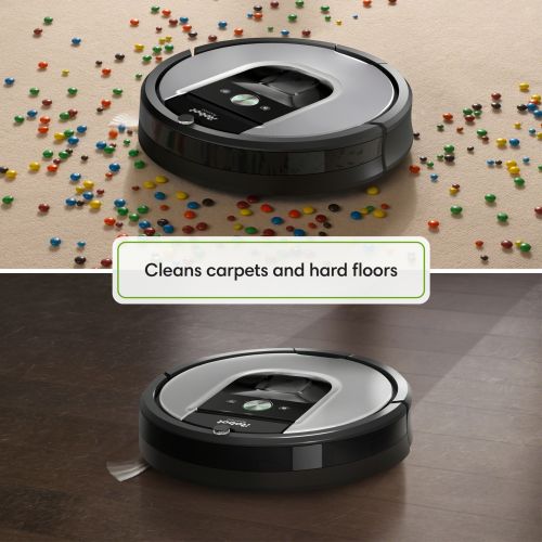  IRobot iRobot Roomba 960 Robot Vacuum- Wi-Fi Connected Mapping, Works with Alexa, Ideal for Pet Hair, Carpets, Hard Floors