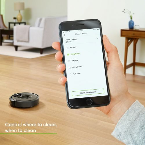  IRobot iRobot Roomba i7+ (7550) Robot Vacuum with Automatic Dirt Disposal- Wi-Fi Connected, Smart Mapping, Works with Alexa, Ideal for Pet Hair, Carpets, Hard Floors